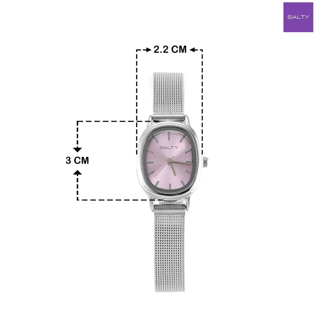 Mauve Dial Timeless Watch