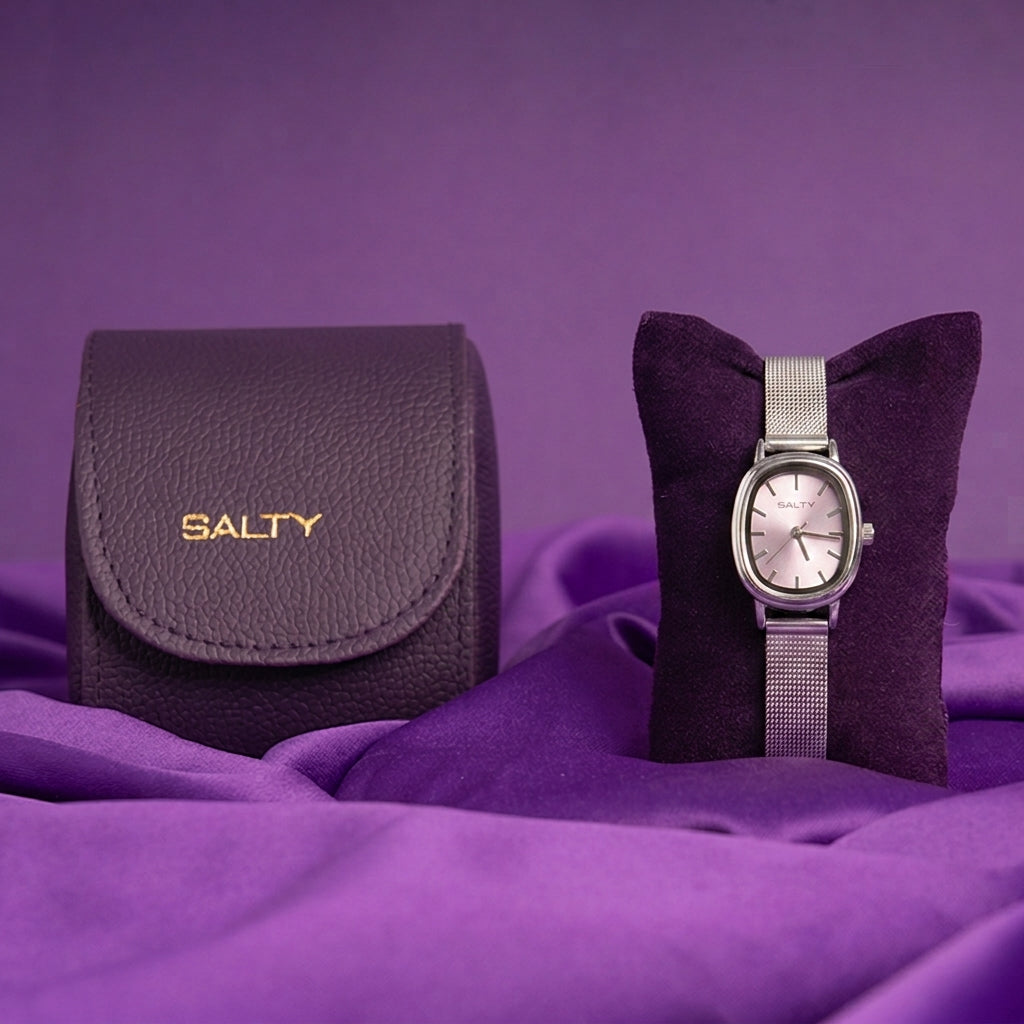Mauve Dial Timeless Watch
