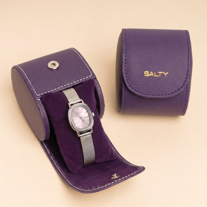 Mauve Dial Timeless Watch