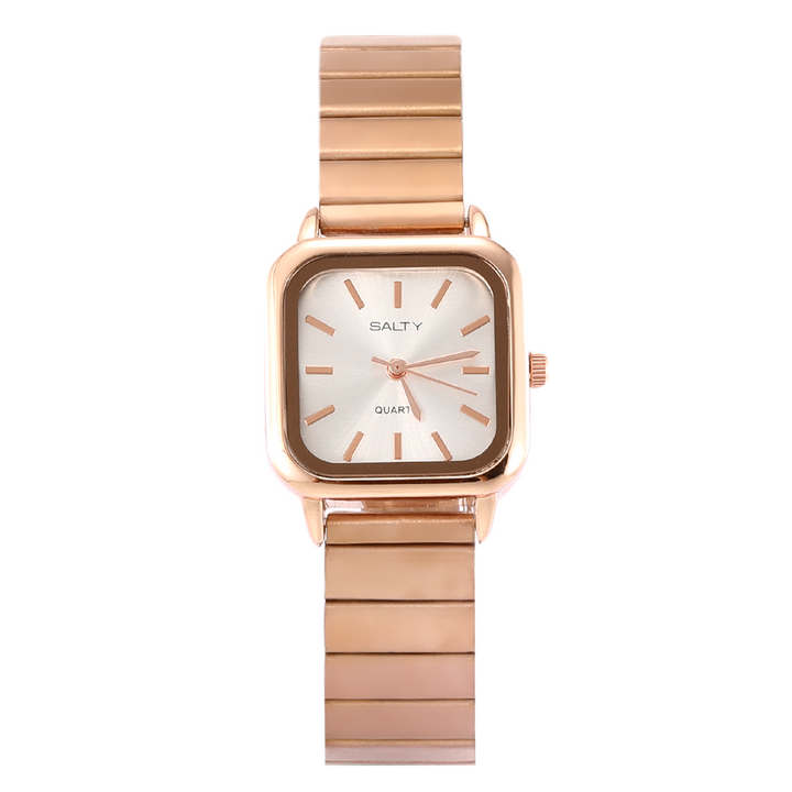 White Dial Rose Gold Analog Watch for Women