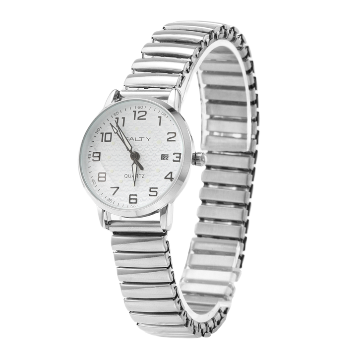 White & Round Dial Wrist Watch For Women
