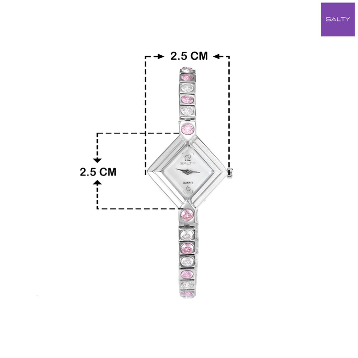 Diamond Dial Crystal Watch