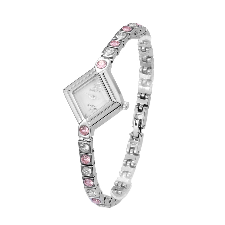 Rhombus Dial Crystal Watch