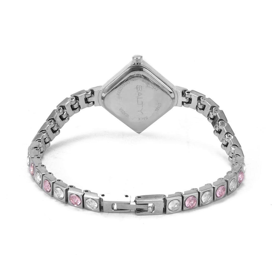 Rhombus Dial Crystal Watch