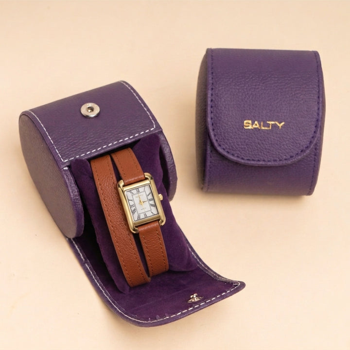 Vintage Muse Leather Strap Wrappable Watch - Tan
