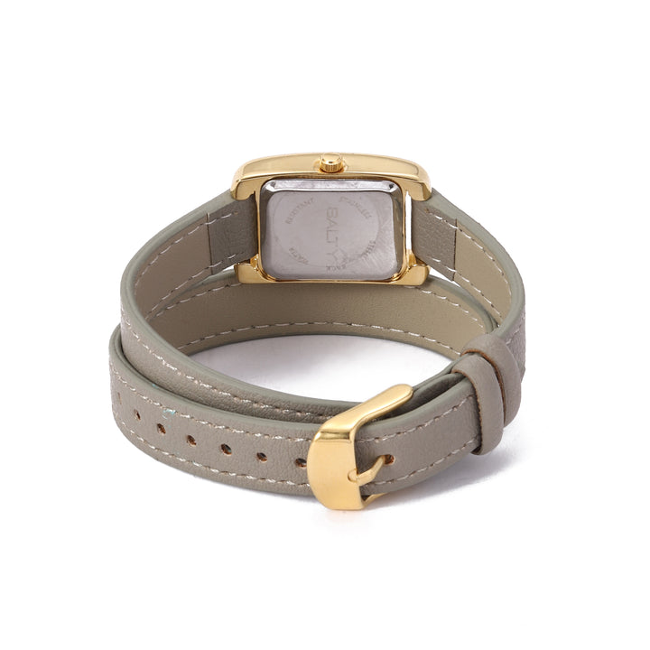 Vintage Muse Leather Strap Wrapable Watch - Grey