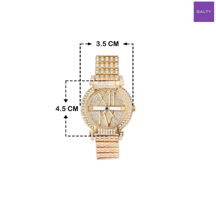 Fully Stone-Studded Watch Bracelet for women