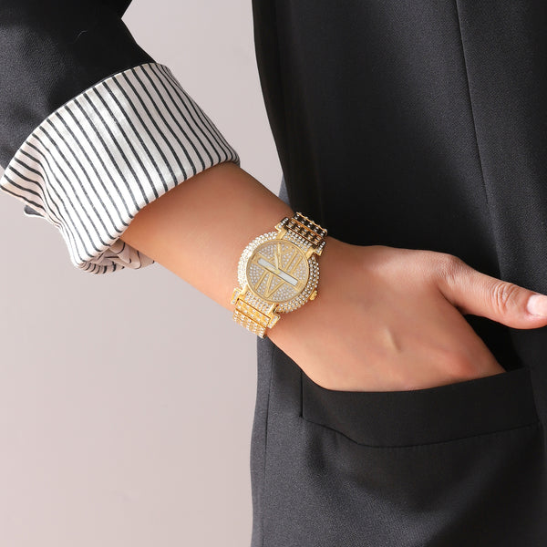 Fully Stone-Studded Watch Bracelet for women