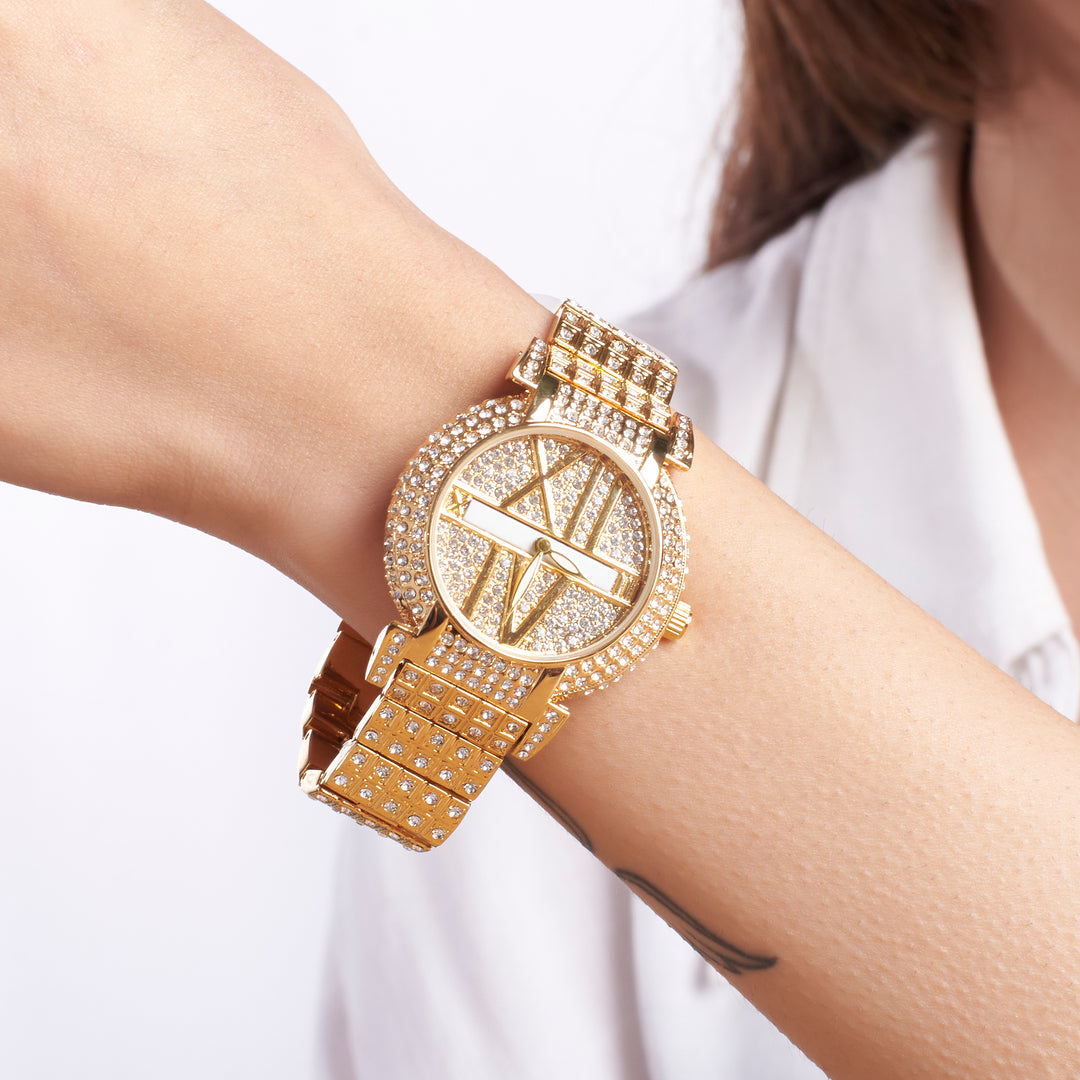 Fully Stone-Studded Watch Bracelet for women