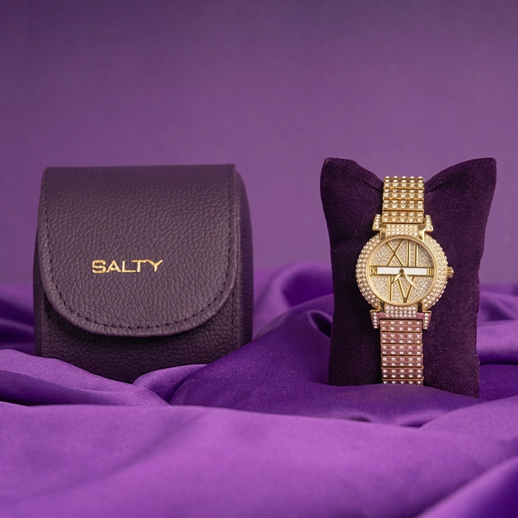 Fully Stone-Studded Watch Bracelet for women