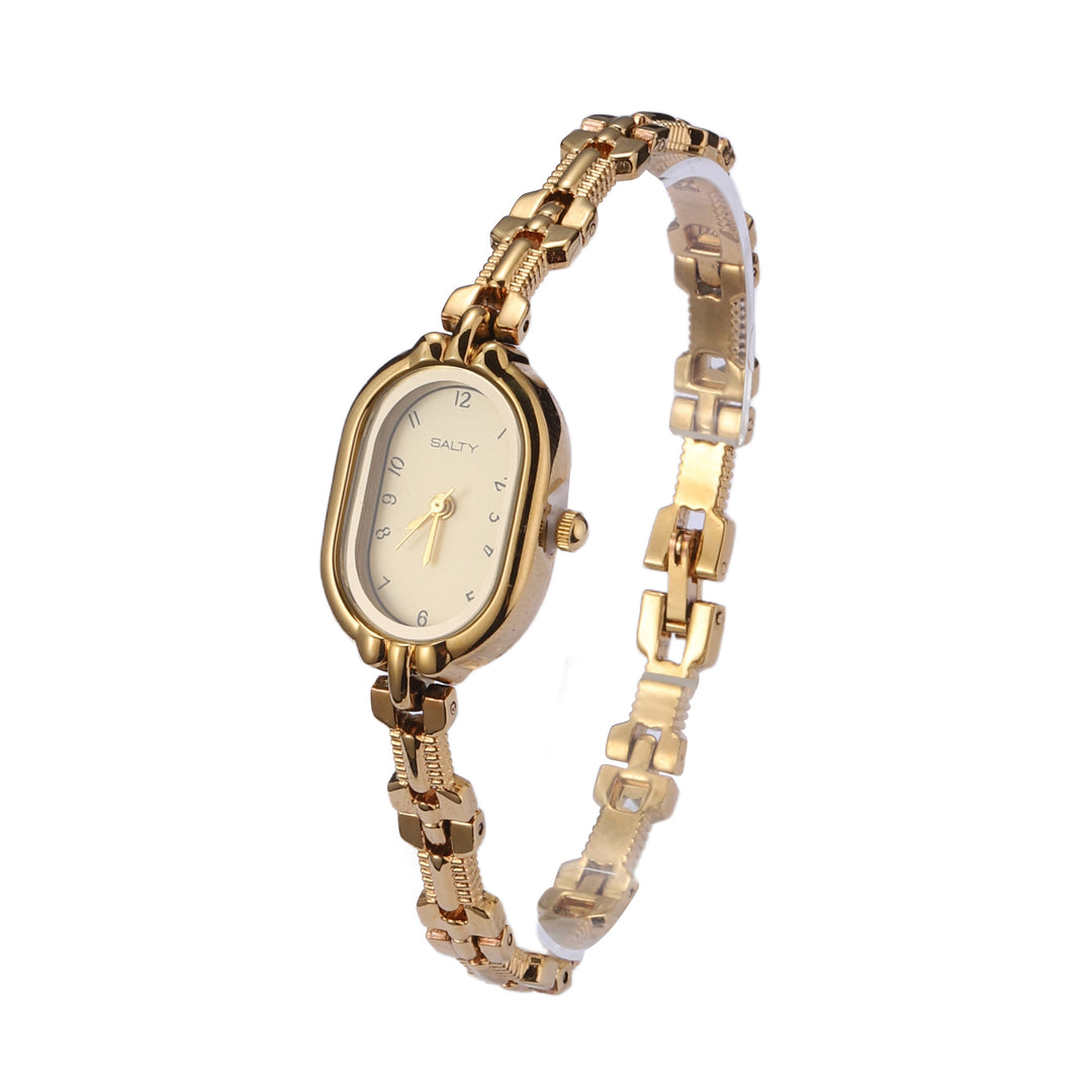 Luxury Oval White Dial Watch