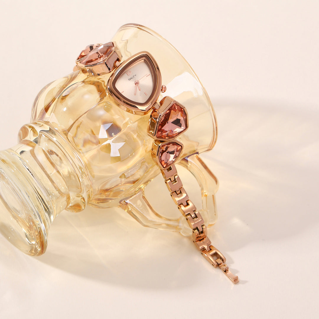 Rose Gold Diamond Luxury Watch