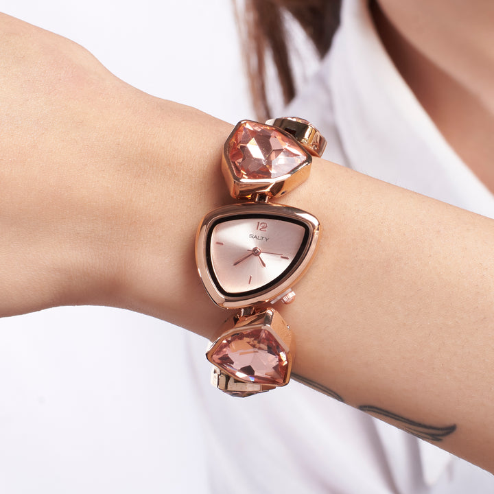Rose Gold Diamond Luxury Watch