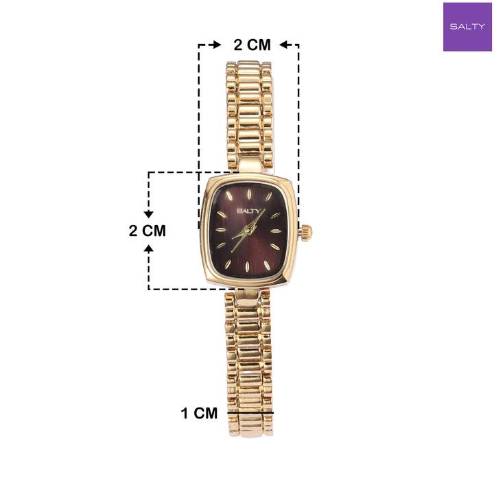 Maroon Majesty Dial Watch