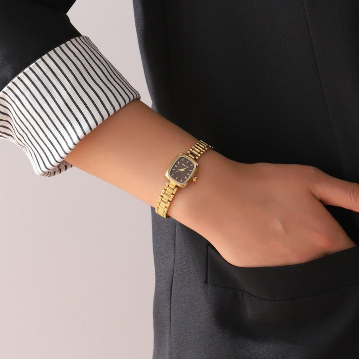 Maroon Majesty square Dial Watch