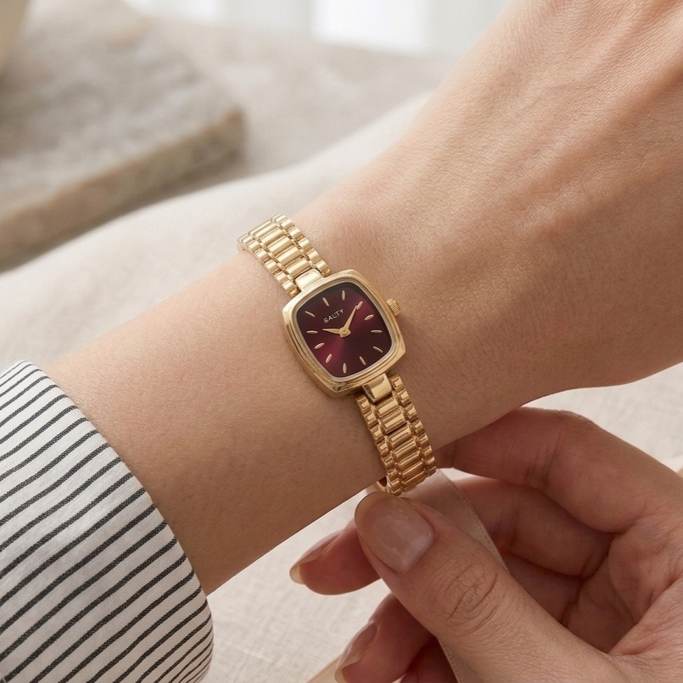 Maroon Majesty Dial Watch