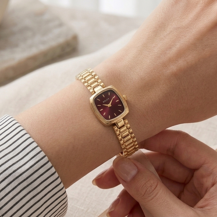 Maroon Majesty Dial Watch