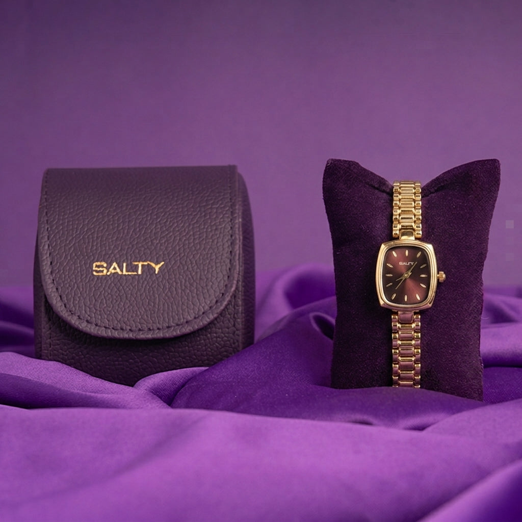 Maroon Majesty Dial Watch