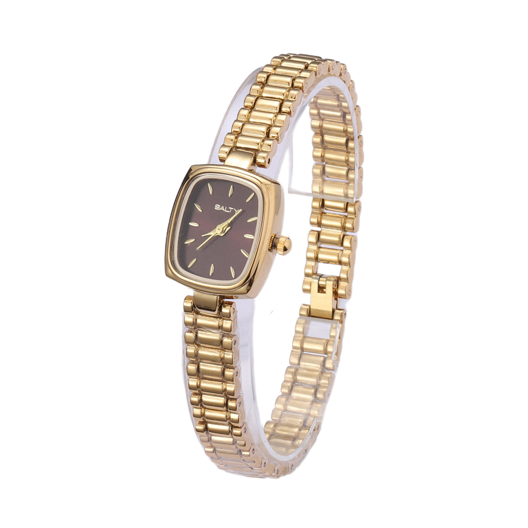 Maroon Majesty square Dial Watch