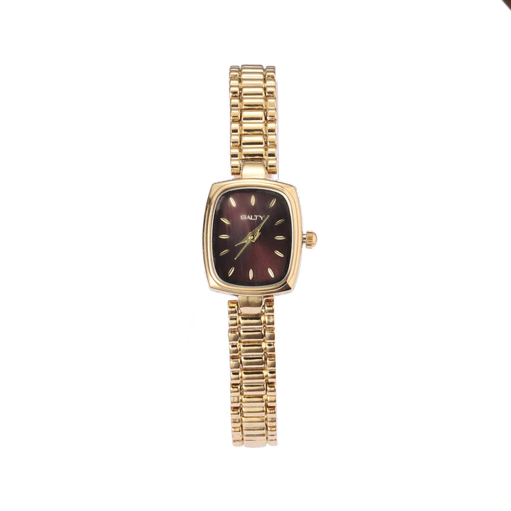 Maroon Majesty square Dial Watch