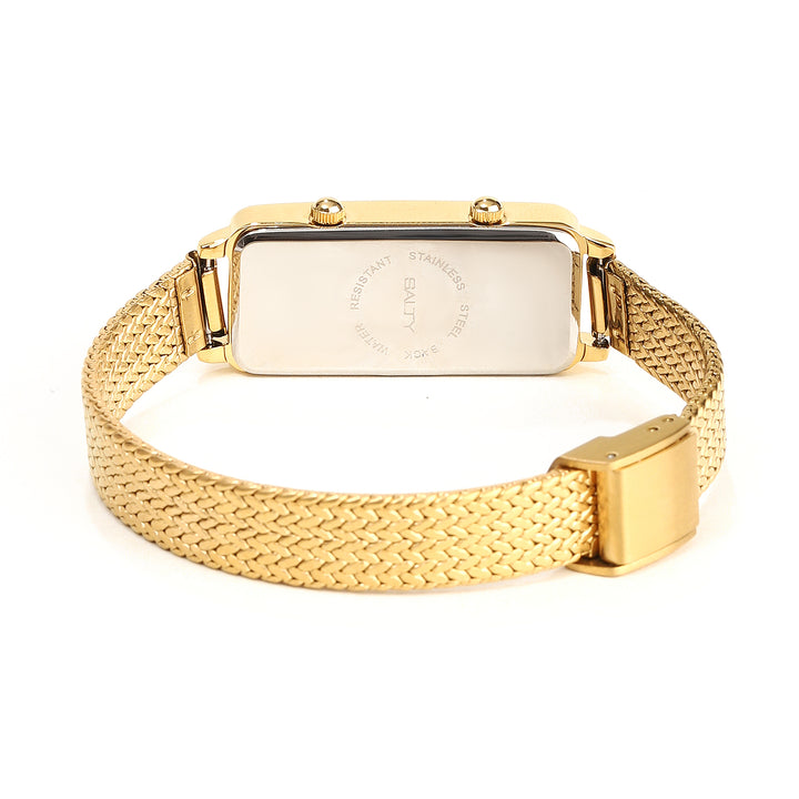 Vintage Rectangle Dual Time Zone Watch for Women