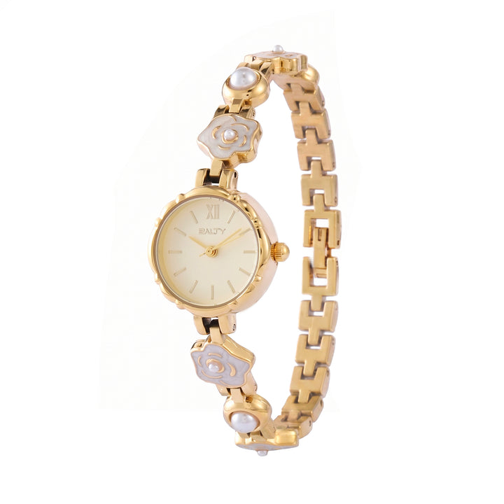Golden Bloom Pearl Watch