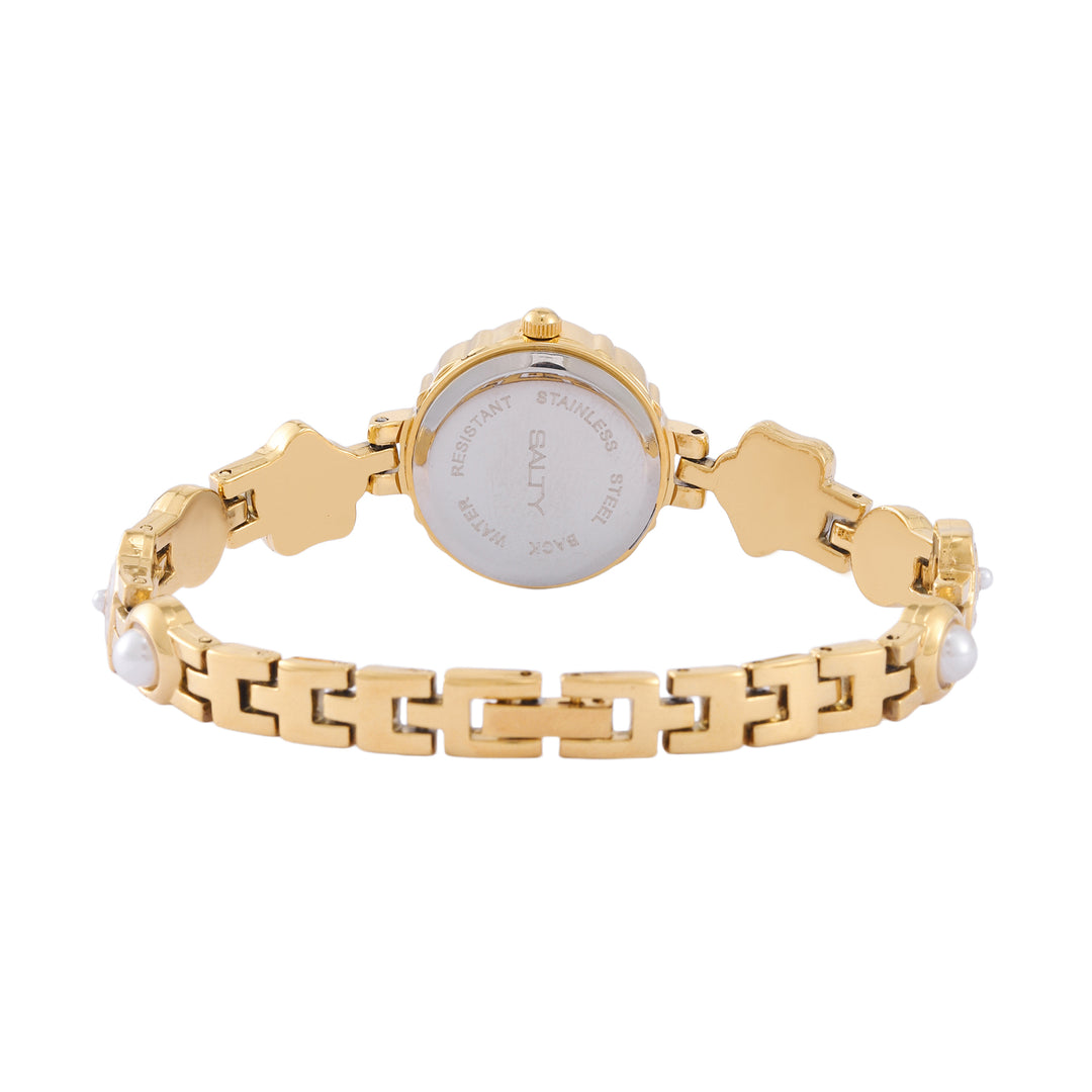 Golden Bloom Pearl Watch