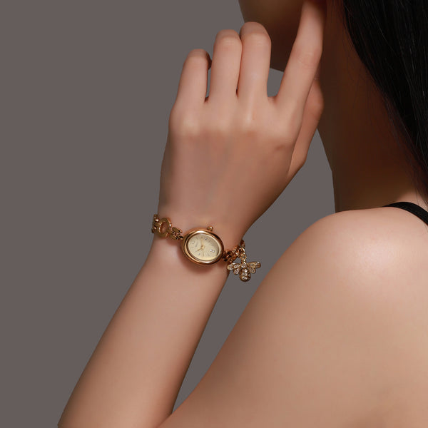 Floral Bloom Watch Bracelet Stack