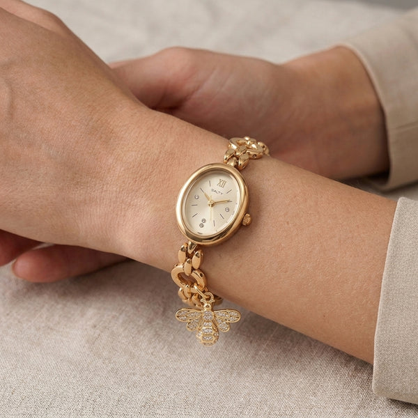 Golden Flutter Charm Watch