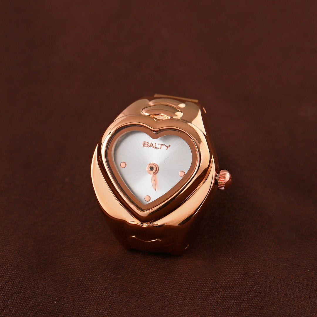 HeartTime Watch Ring - Rosegold