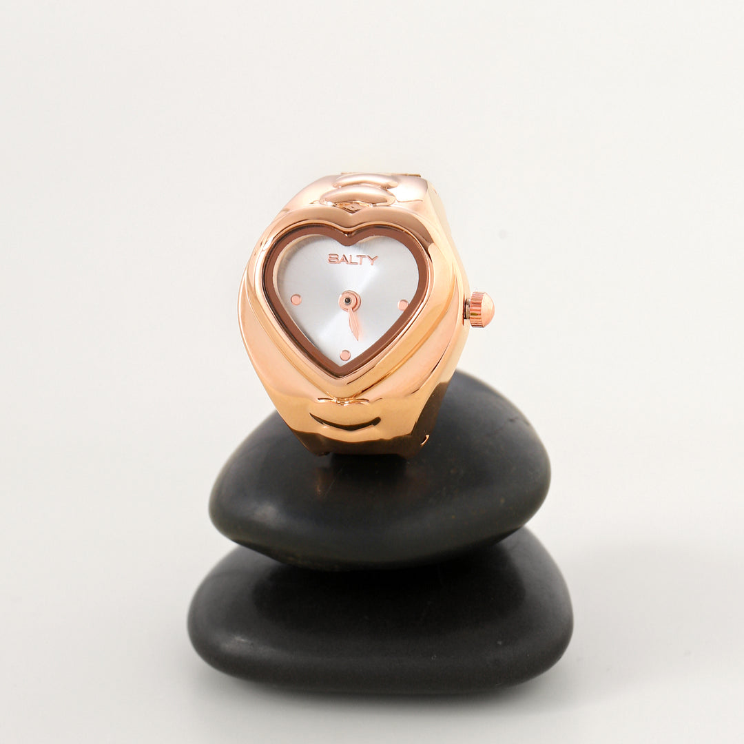 HeartTime Watch Ring - Rosegold