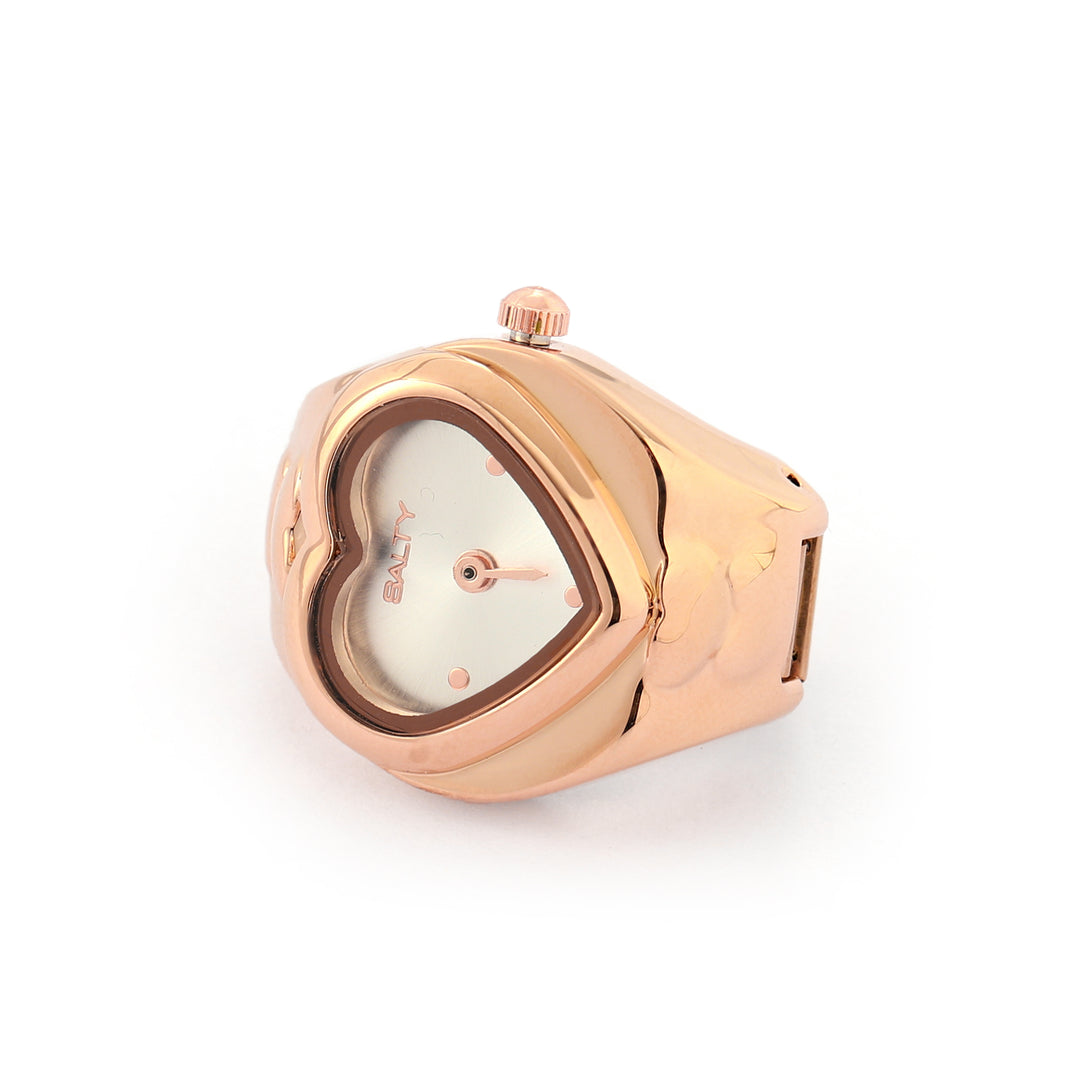 HeartTime Watch Ring - Rosegold