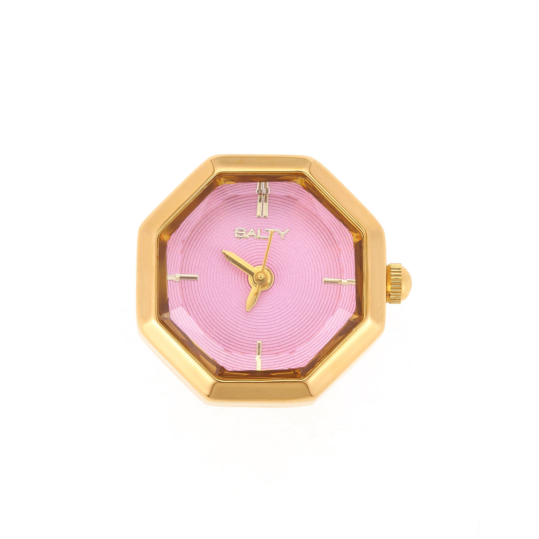 Octagon Golden Hour Watch Ring - Gold