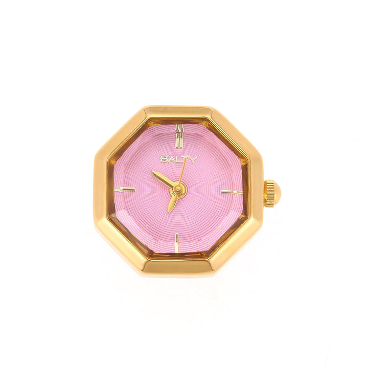 Octagon Golden Hour Watch Ring - Gold