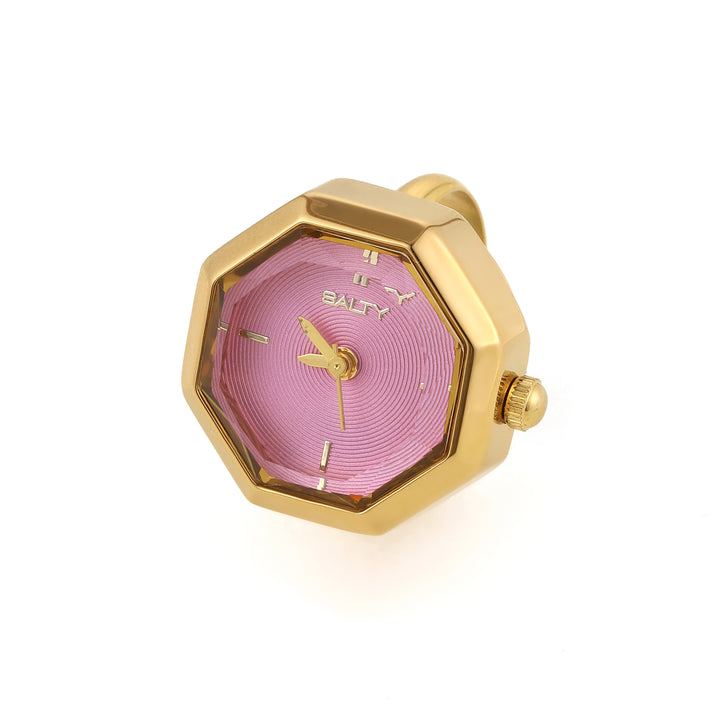 Octagon Golden Hour Watch Ring - Gold