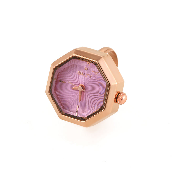 Octagon Golden Hour Watch Ring - Rosegold