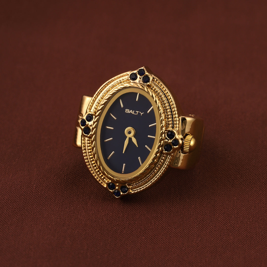 Royale Rope Style Watch Ring - Blue