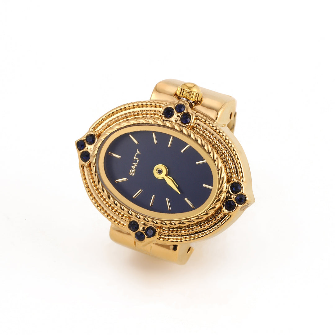 Royale Rope Style Watch Ring - Blue