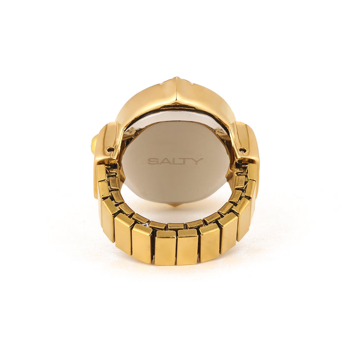Royale Rope Style Watch Ring - Gold