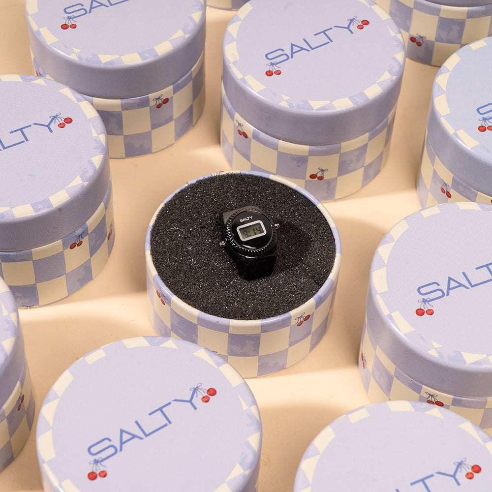 TimeLoop Watch Ring - Black