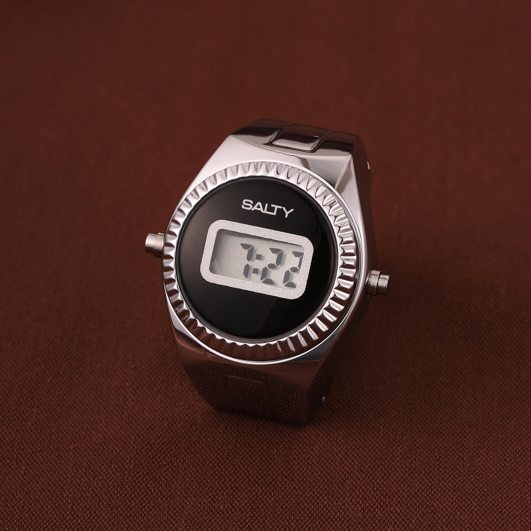 TimeLoop Watch Ring- Silver