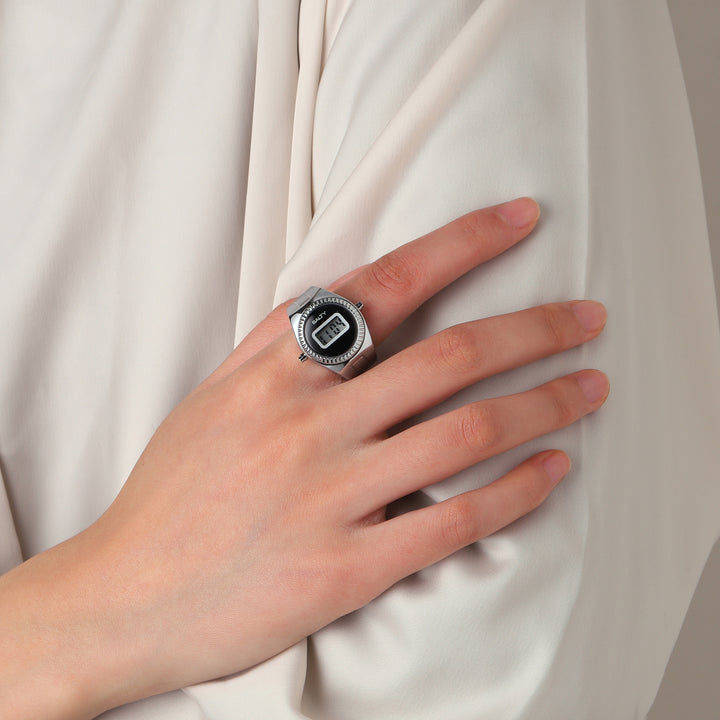 TimeLoop Watch Ring- Silver