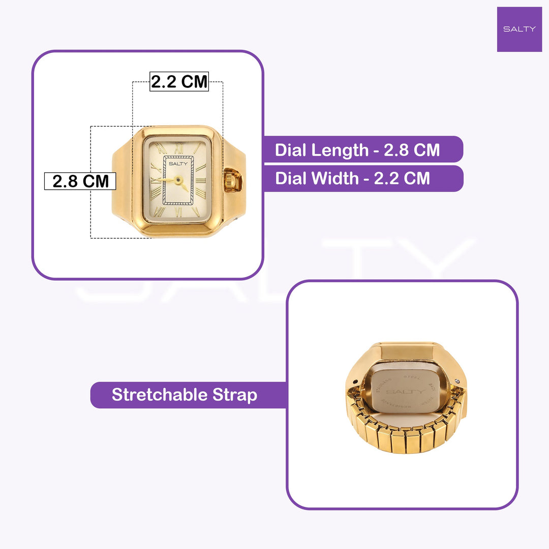 Mr. Perfectionist and Lady Boss Watch Rings for Couple | Salty