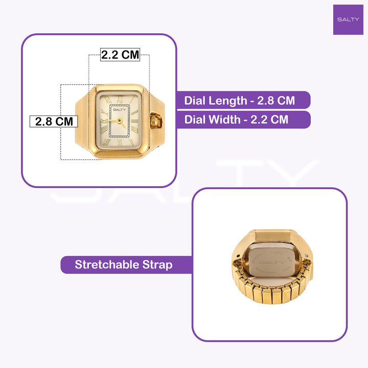 Mr. Perfectionist and Lady Boss Watch Rings for Couple | Salty