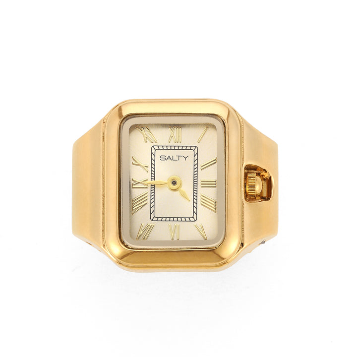 Time As Style Watch Ring - Gold