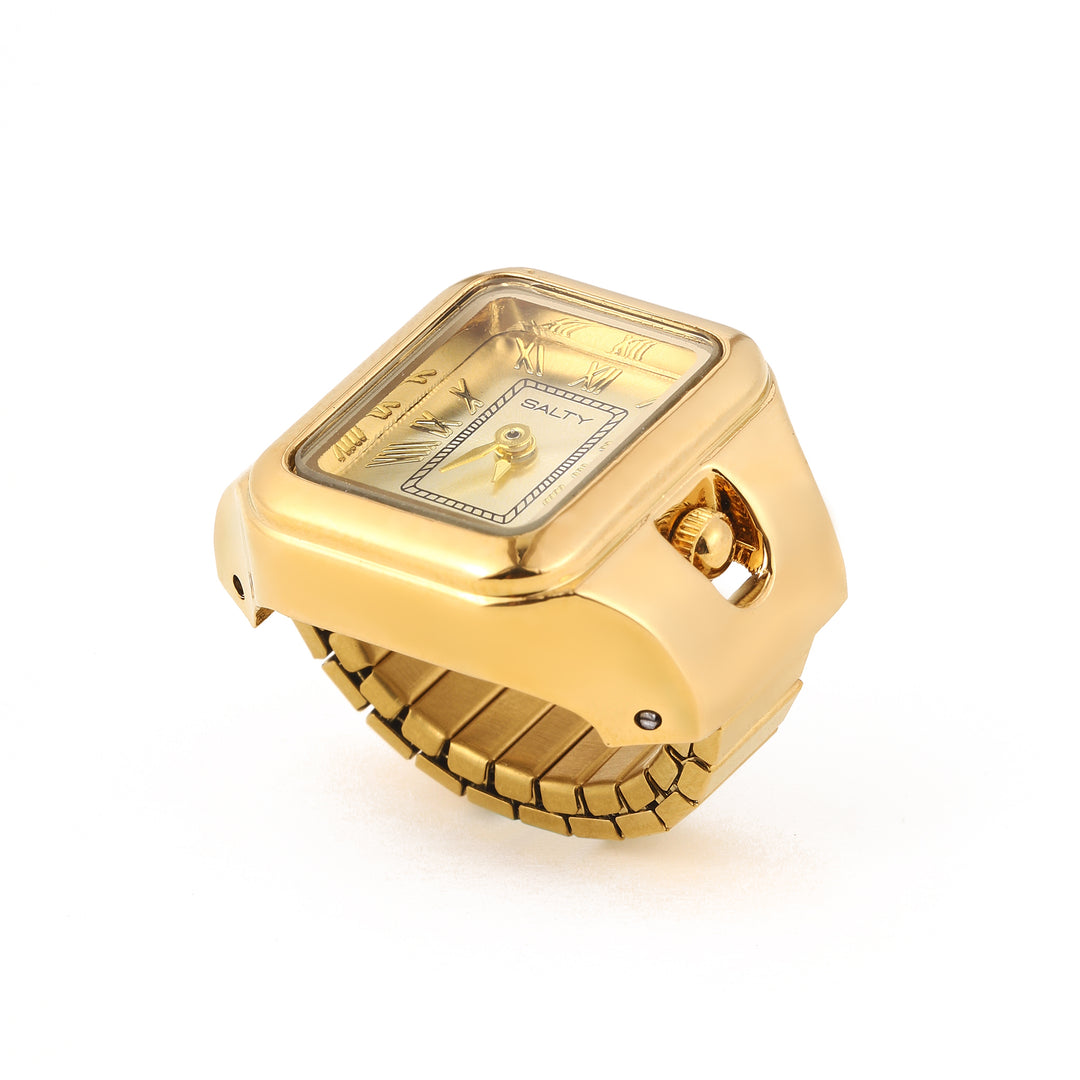Time As Style Watch Ring - Gold