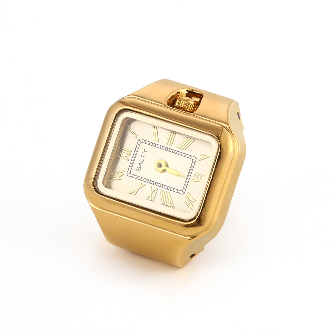 Time As Style Watch Ring - Gold