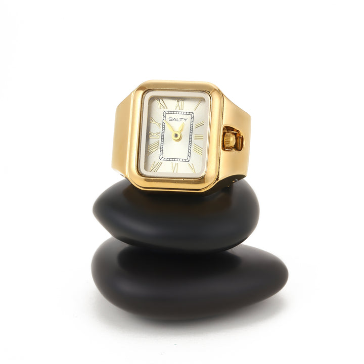 Time As Style Watch Ring - Gold