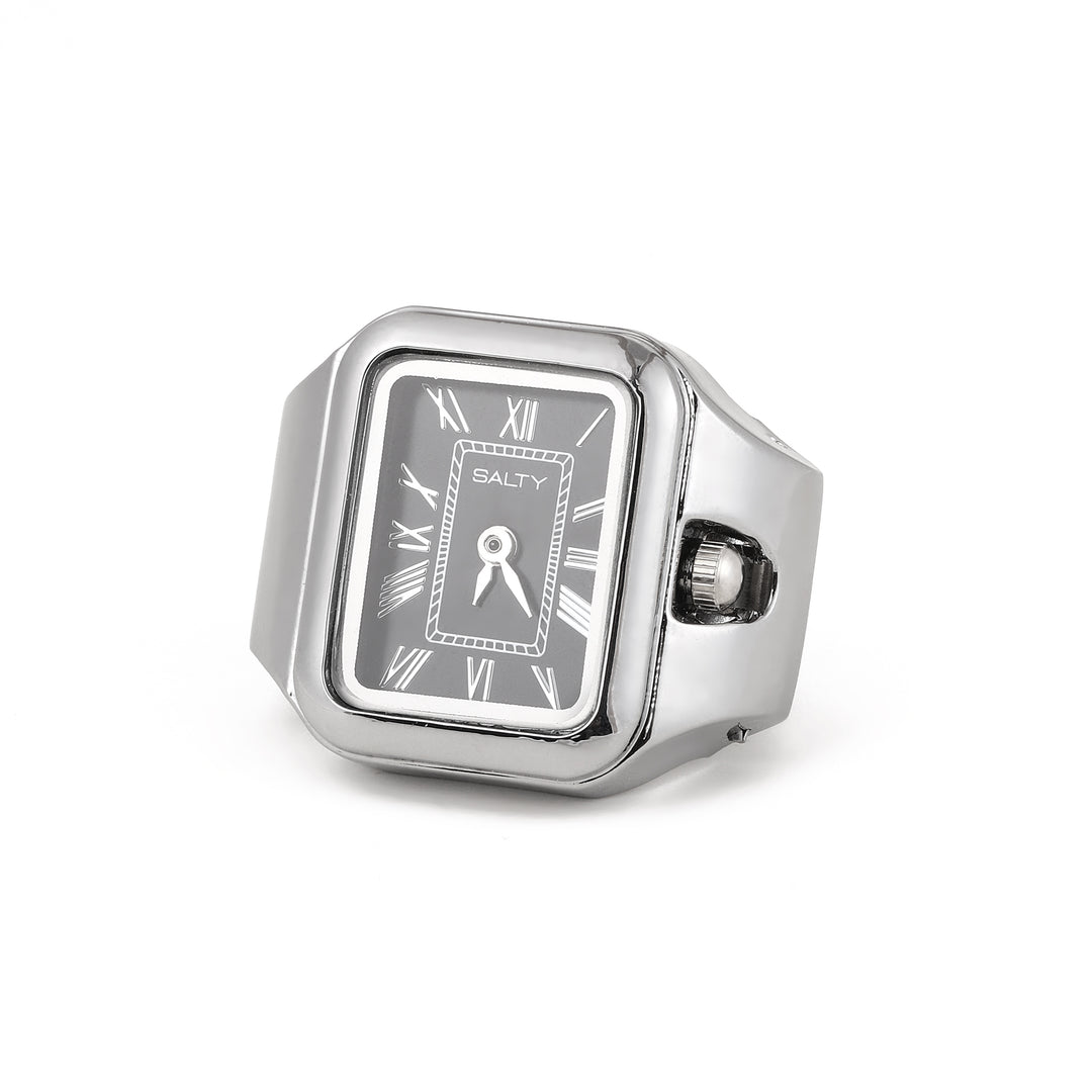 Time As Style Watch Ring - Silver
