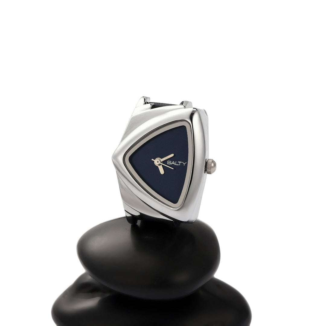 Velvet Curve Ring Watch - Blue | Salty